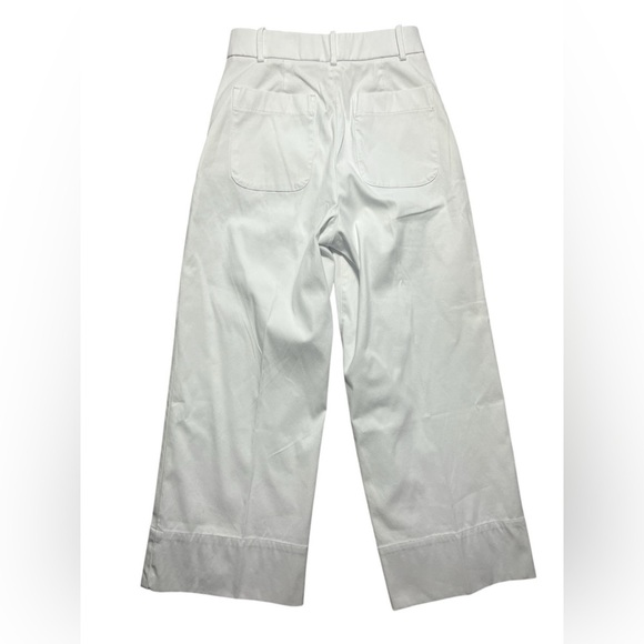 NEW SPANX Stretch Twill Cropped Wide Leg Pant White Size Small - Picture 6 of 10